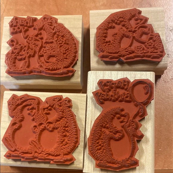 Stampin' Up! Wooden Hedgehog Stamp Set - Brown - Picture 2 of 2